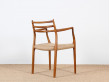 Mid-Century Modern danish arm chair model 62 by Niels O. Møller. New edition