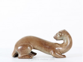 Scandinavian ceramic. Ferret by Gunar Nylund