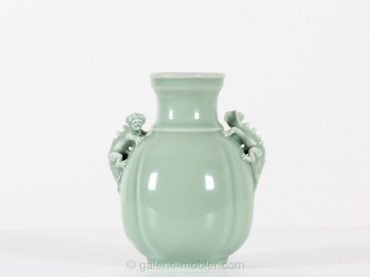 Scandinavian ceramics. Dragon vase Royal Copenhagen. 