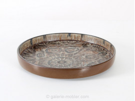 Stoneware round dish Royal Copenhagen, Baca 870/3726