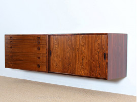 Wall cabinet in rosewood (1)