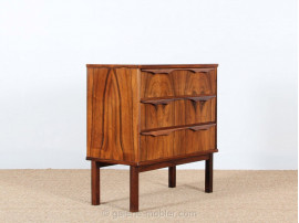 Petite commode scandinave en palissandre de Rio