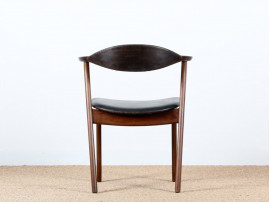 Fauteuil de bureau scandinave en Palissandre et hêtre (1956)