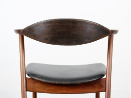 Fauteuil de bureau scandinave en Palissandre et hêtre (1956)