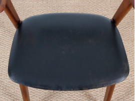 Fauteuil de bureau scandinave en Palissandre et hêtre (1956)