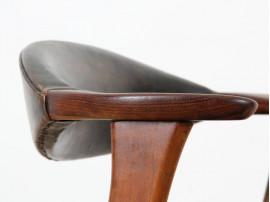 Fauteuil de bureau scandinave en Palissandre et hêtre (1956)