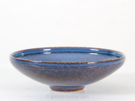 Scandinavian ceramics : enameled bowl in blue
