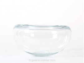 Vasque en verre soufflé modèle Provence clair (1955)
