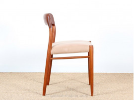 Set of 6 Scandinavian chairs in teak, model 75 (1954)