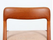 Set of 6 Scandinavian chairs in teak, model 75 (1954)