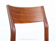 Set of 6  chairs in teak and cane. 