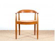 Fauteuil de bureau scandinave en teck