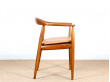 Fauteuil de bureau scandinave en teck