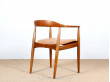 Fauteuil de bureau scandinave en teck