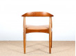 Fauteuil de bureau scandinave en teck