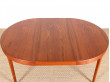 Extending teak dining table, 4 to 10 seats