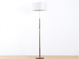 Scandinavian tall lamp in teak