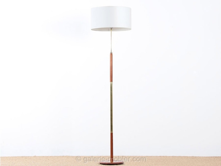 Lampadaire scandinave en teck 