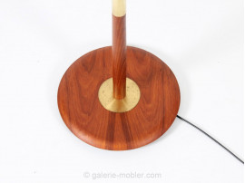 Scandinavian tall lamp in teak