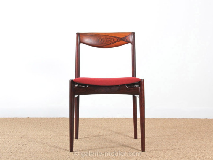 Set of 4 Scandinavian chairs in Rio rosewood