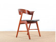 Pair of Scandinavian desk teak chairs