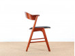 Petit fauteuil de bureau scandinave en teck