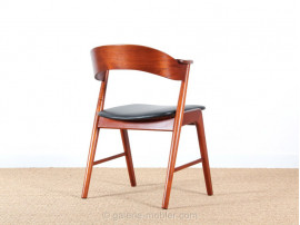 Petit fauteuil de bureau scandinave en teck