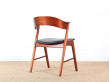 Petit fauteuil de bureau scandinave en teck