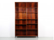 Scandinavian open bookcase in rosewood