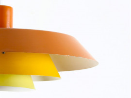 Scandinavian pendant lamp, orange