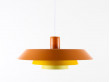 Scandinavian pendant lamp, orange