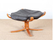 Falcon chair with ottoman