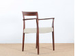 Fauteuil de bureau scandinave en palissandre de Rio.