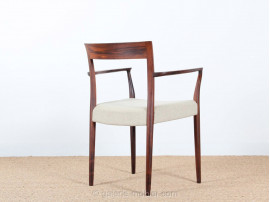 Fauteuil de bureau scandinave en palissandre de Rio.