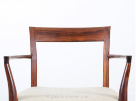 Fauteuil de bureau scandinave en palissandre de Rio.