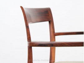 Fauteuil de bureau scandinave en palissandre de Rio.