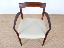 Fauteuil de bureau scandinave en palissandre de Rio.