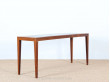 Coffee table / console in rosewood and ceramic tiles top