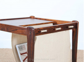 Magazine rack/ Rosewood occasional table