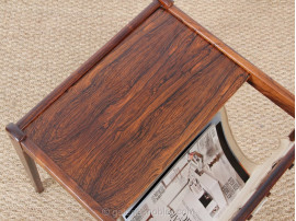 Magazine rack/ Rosewood occasional table