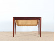 Scandinavian mahogany sewing / occasional table