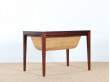 Scandinavian mahogany sewing / occasional table