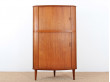 Angle cabinet with tambour doors