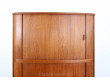 Angle cabinet with tambour doors