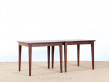 Pair of little coffee or occasional tables in Rio rosewood