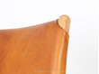 Paire de fauteuils scandinaves en chêne et cuir