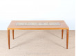 Coffee table in oak and ceramic