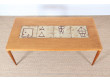 Coffee table in oak and ceramic