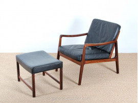 Rio rosewood easy chair and ottoman model 110 (1951)