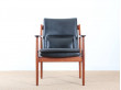 Fauteuil scandinave en palissandre de Rio modèle 431 